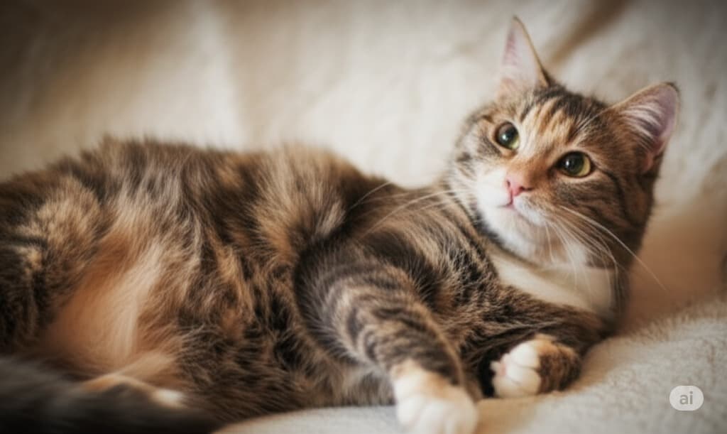 Cat pregnancy photo