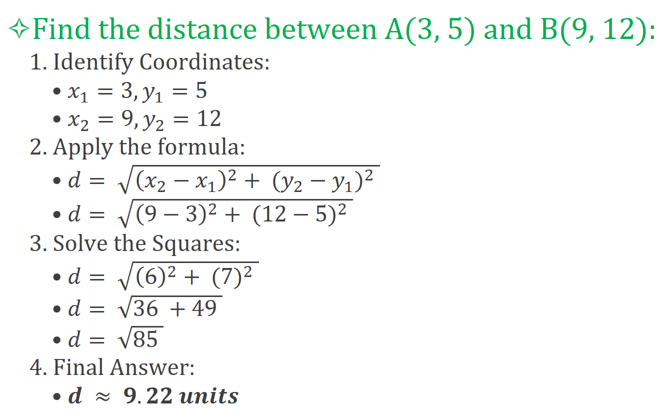 Distance Example