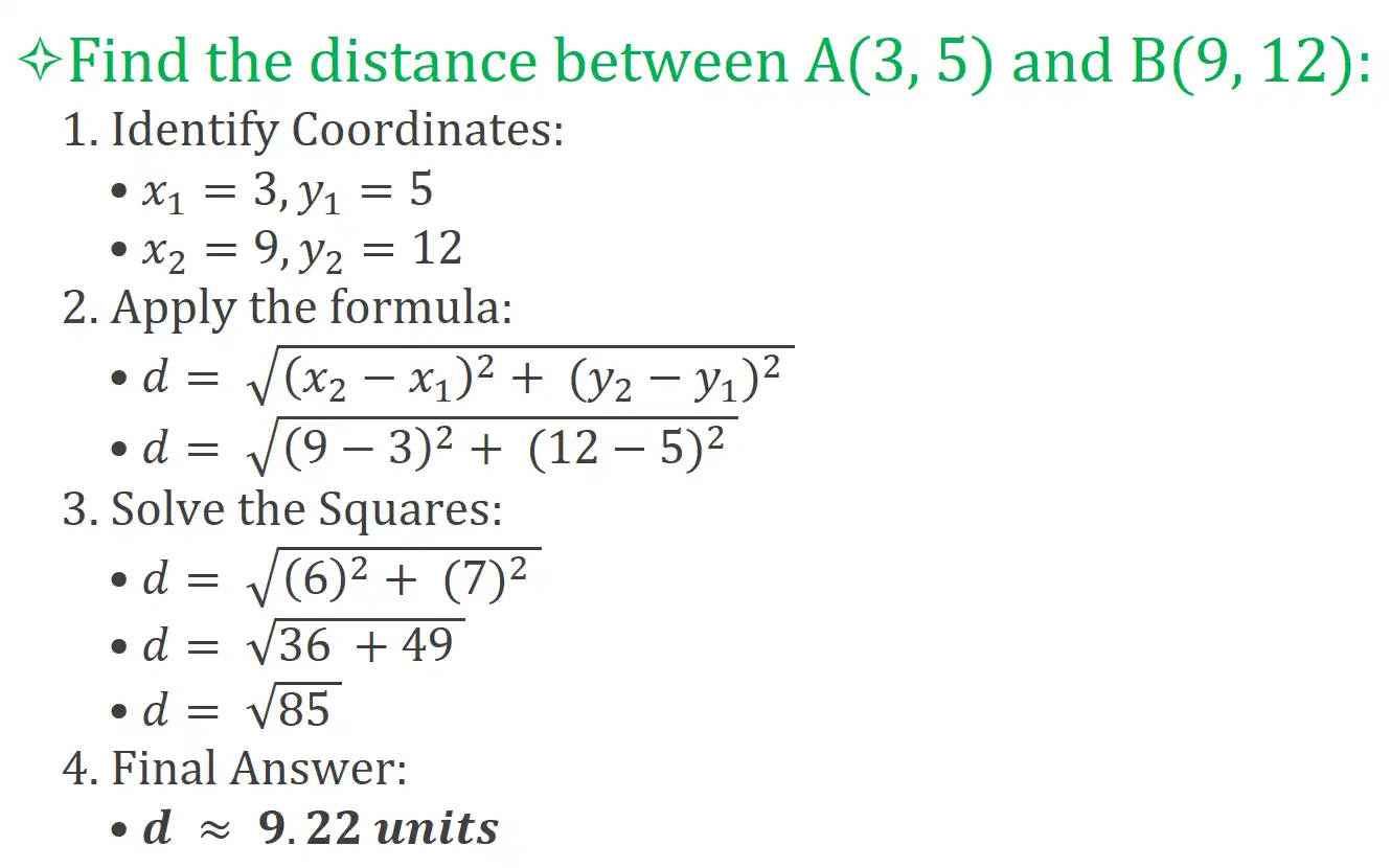 Distance Example